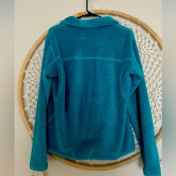 Patagonia Womens Re-Tool Snap-T Fleece Pullover Sweater Teal - Picture 2 of 5